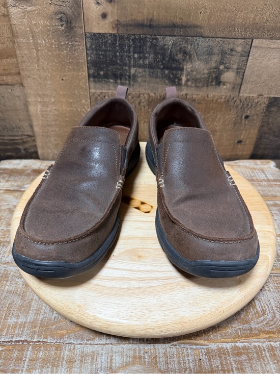 Skechers Equalizer Persistent Brown Leather Slip On Loafers Men’s Size 10 main image 4